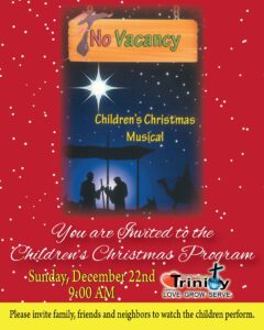 Trinity Methodist Church Lomira Children's Christmas Program